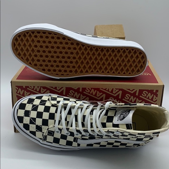 VANS Sk-8-Hi TAPERED CHECKERBOARD black/true white - Picture 5 of 16